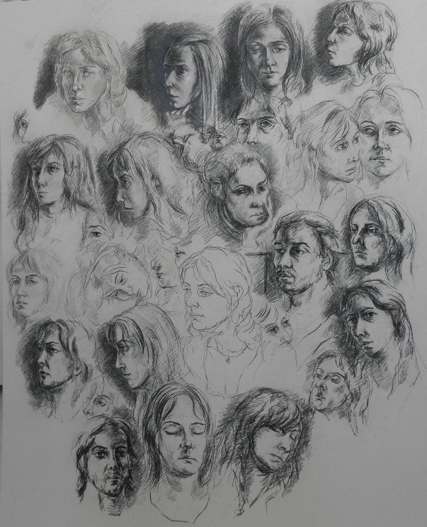Portraits dessin, Portraits en dessin, dessins de portrait,Portrait de Sylvie Sauvagnargues
